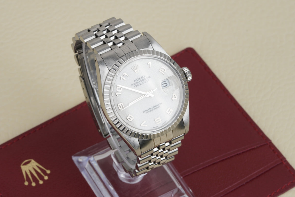 Rolex Datejust 36 Ref. 16030 – Silver Jubilee Arabic Dial