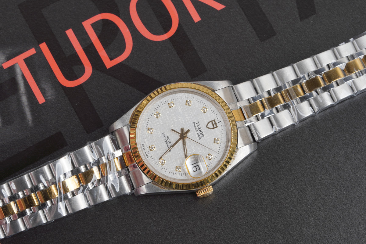 Tudor Prince Date Automatic – Diamond Dial – Two-Tone Aftermarket Configuration