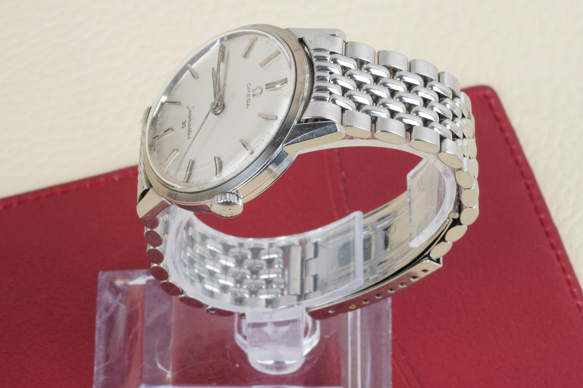 Vintage Omega Seamaster 30 Ref. 135.003 – Silver Dial, Calibre 286 & Beads of Rice Bracelet