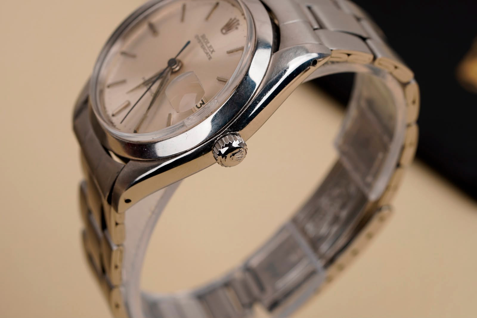 Rolex Oysterdate Precision 6694 – Silver Sunburst Dial – 34mm – Manual Wind