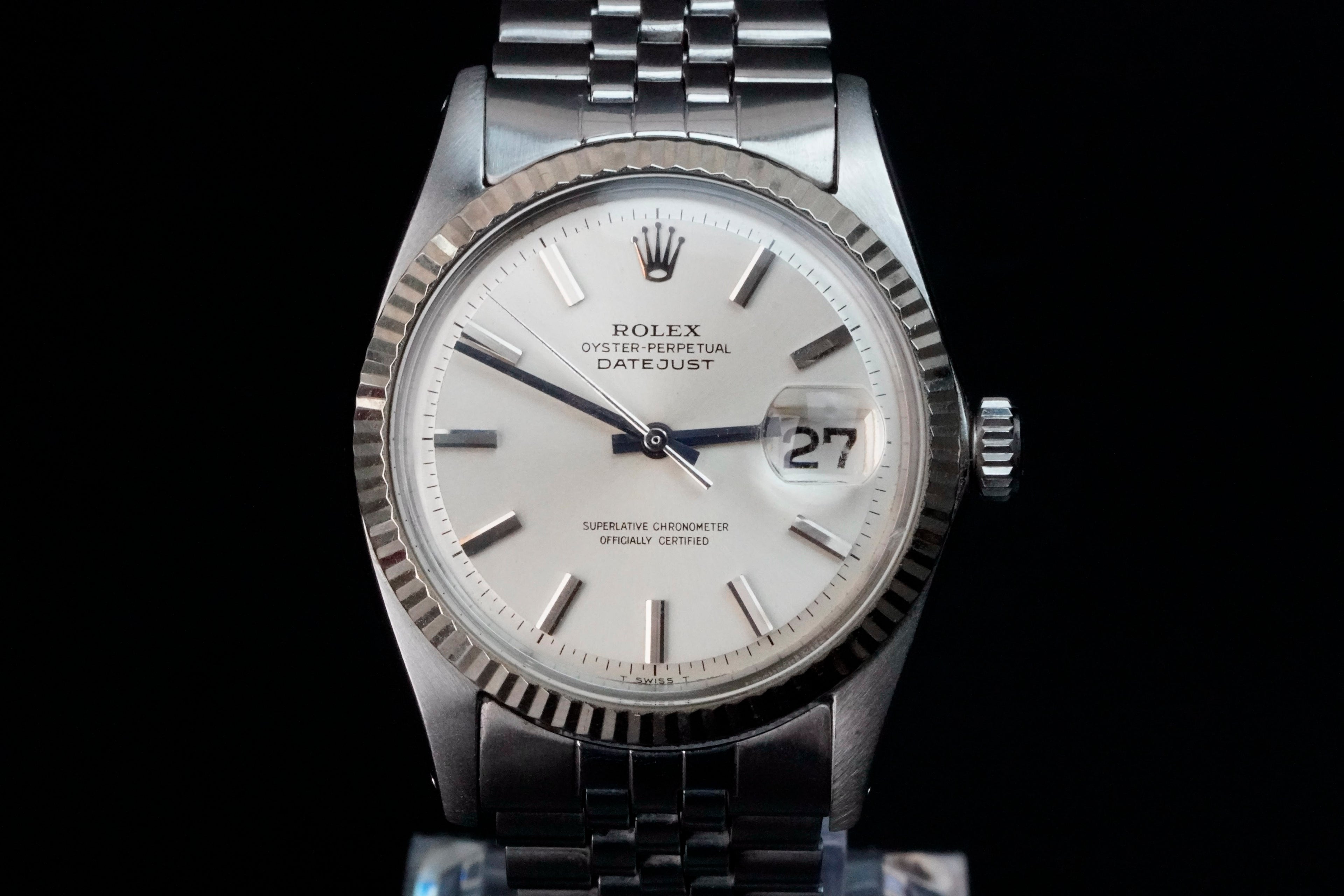 Rolex Datejust 1601 | 1968 | White Gold Bezel | Original Jubilee Bracelet