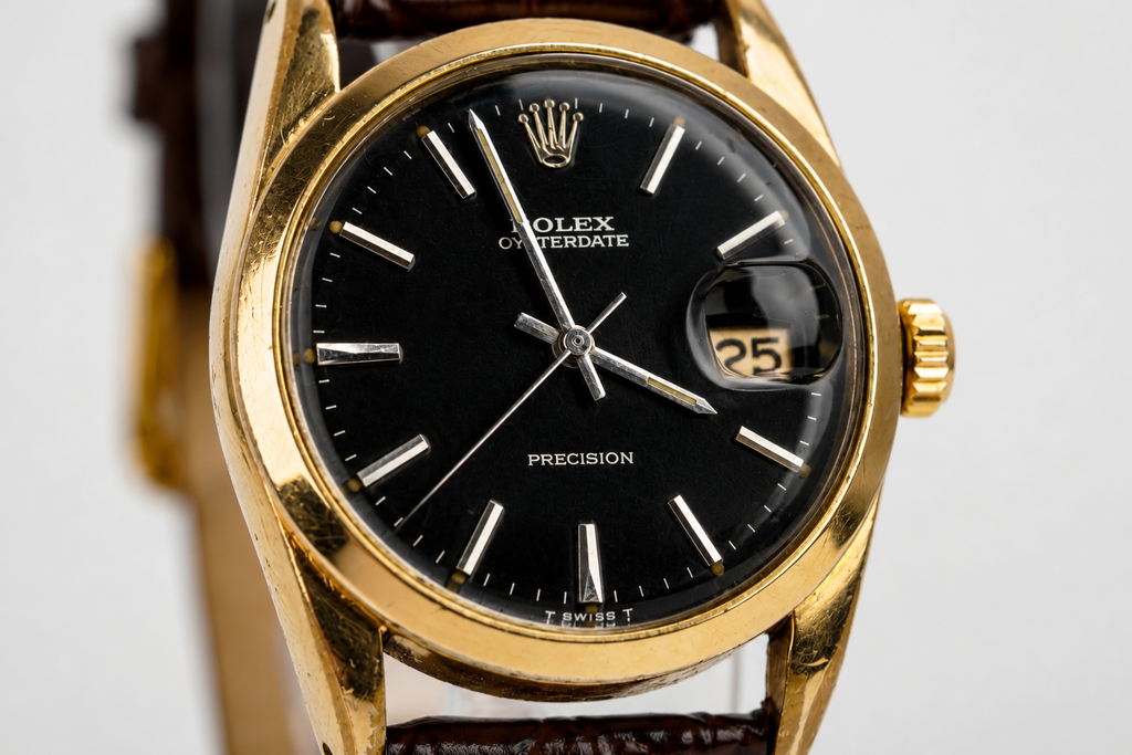 Vintage Rolex Oysterdate Precision – Black Dial