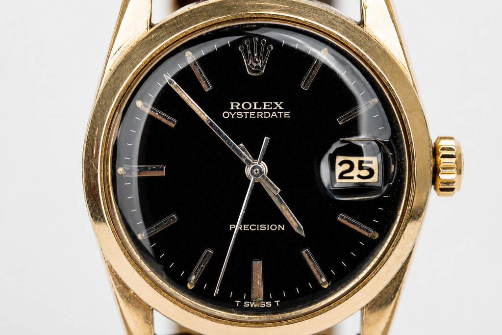 Vintage Rolex Oysterdate Precision – Black Dial