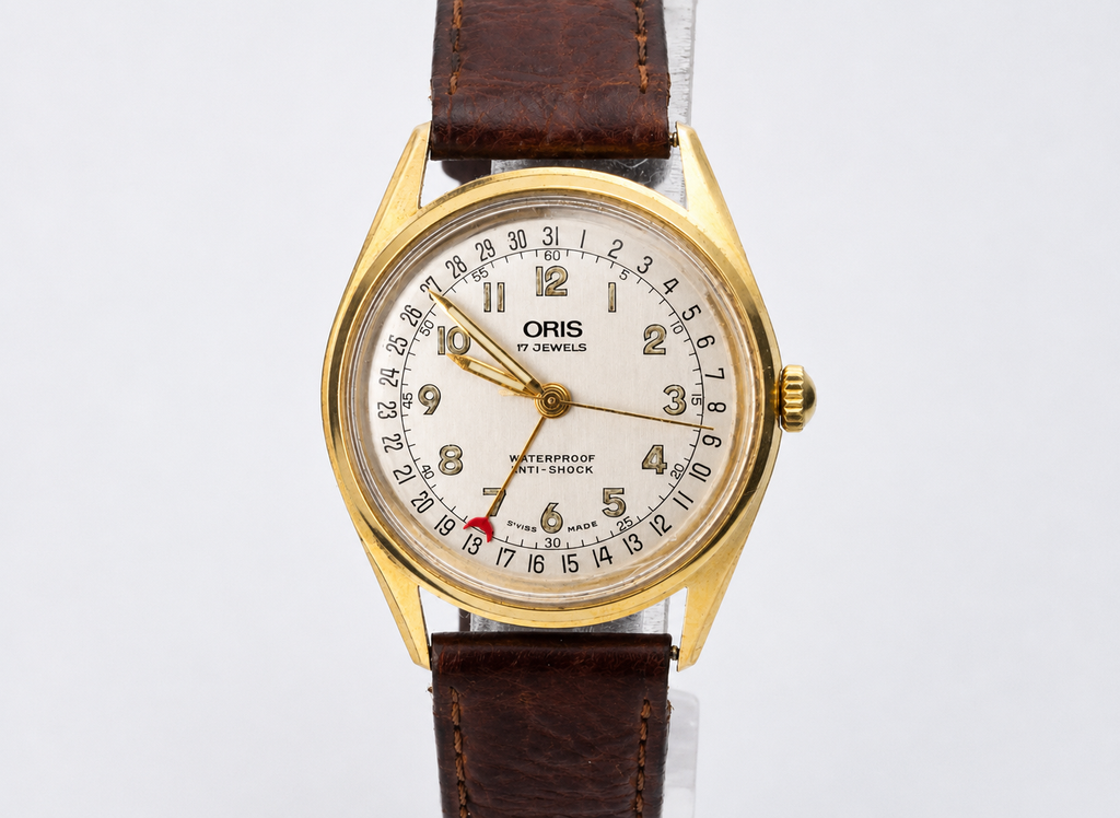 Vintage Oris Pointer Date – Gold Plated Manual Wind