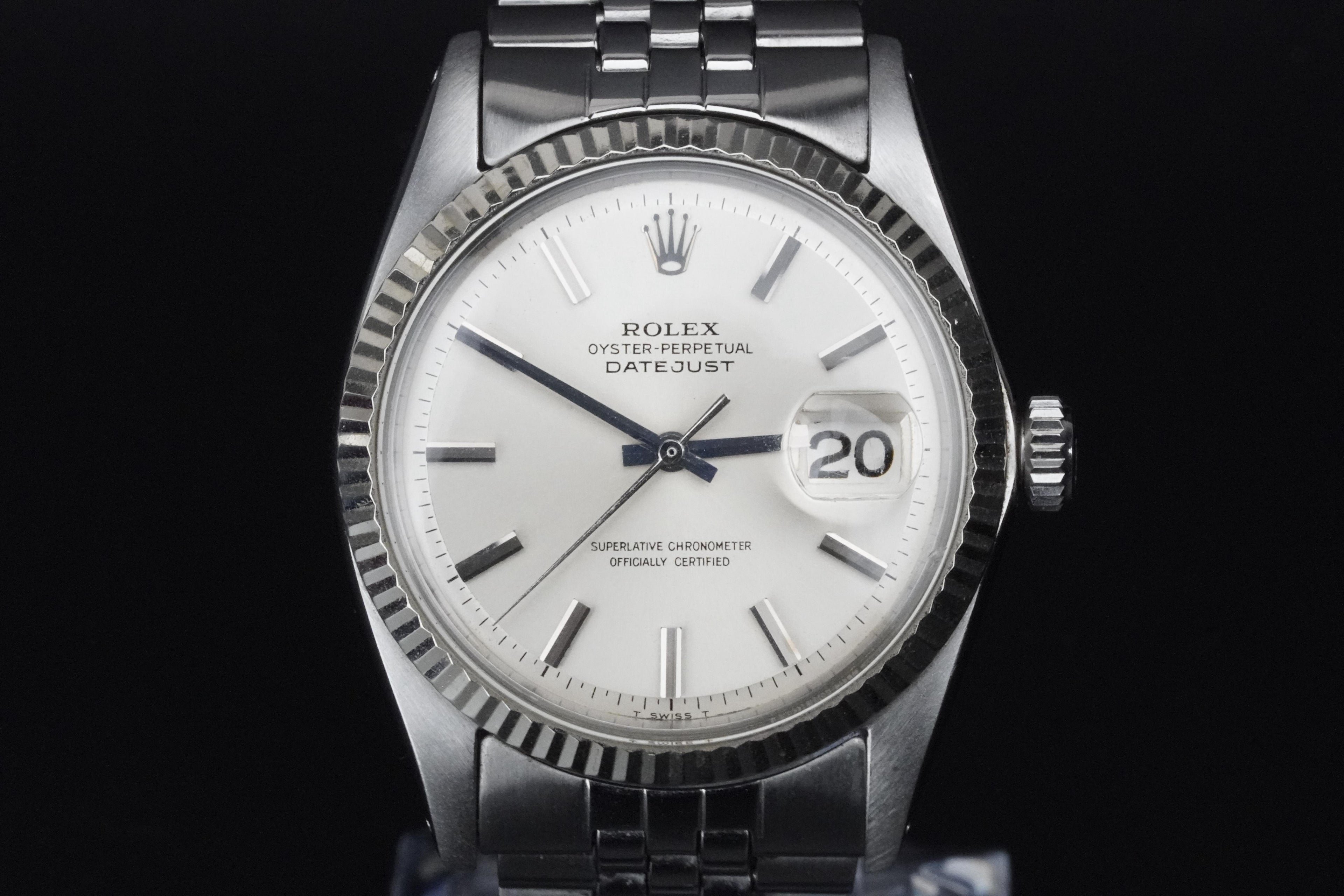 Rolex Datejust 1601 | 1968 | White Gold Bezel | Original Jubilee Bracelet