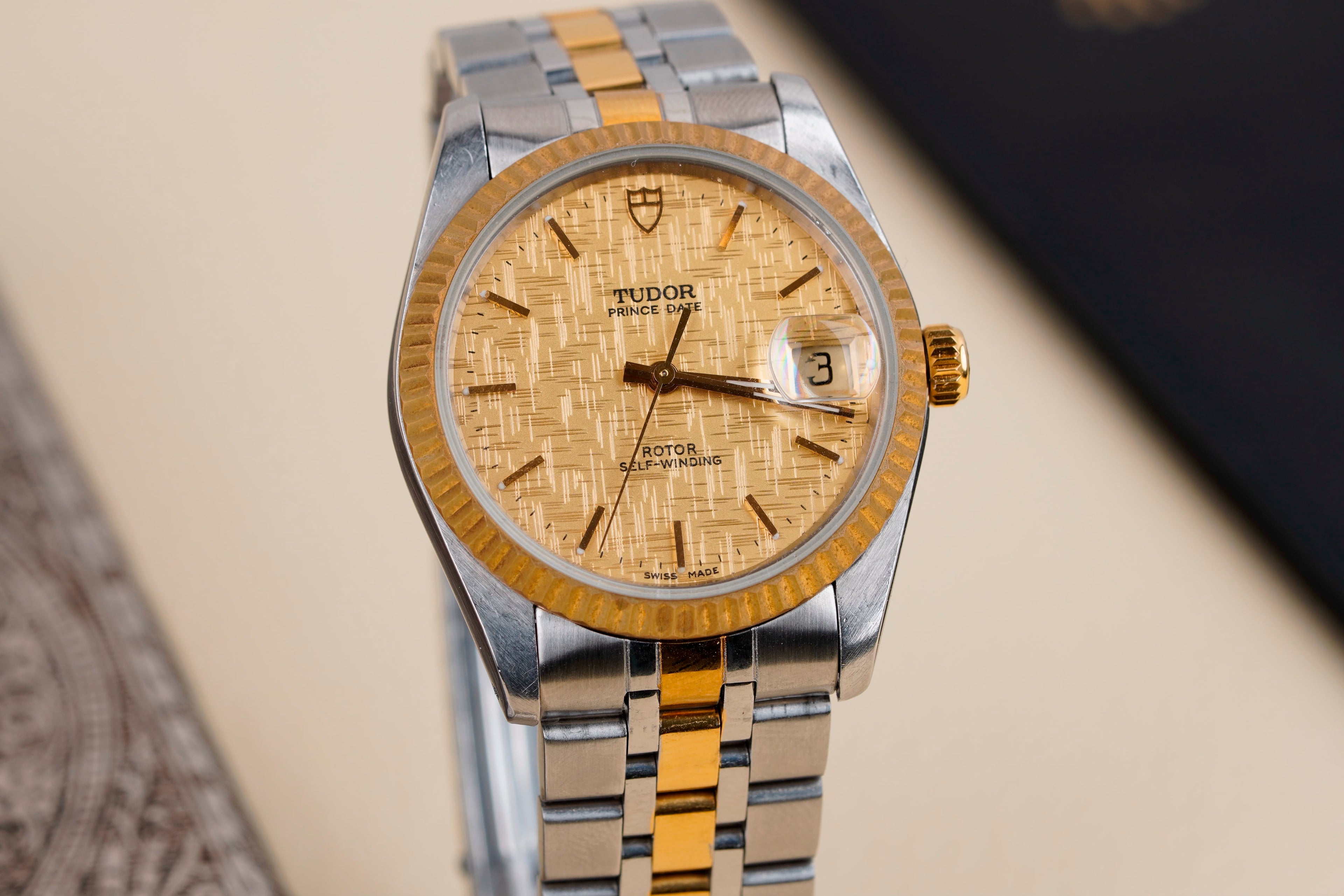 Tudor Prince Date – Linen Dial – Two-Tone – 34mm – Automatic
