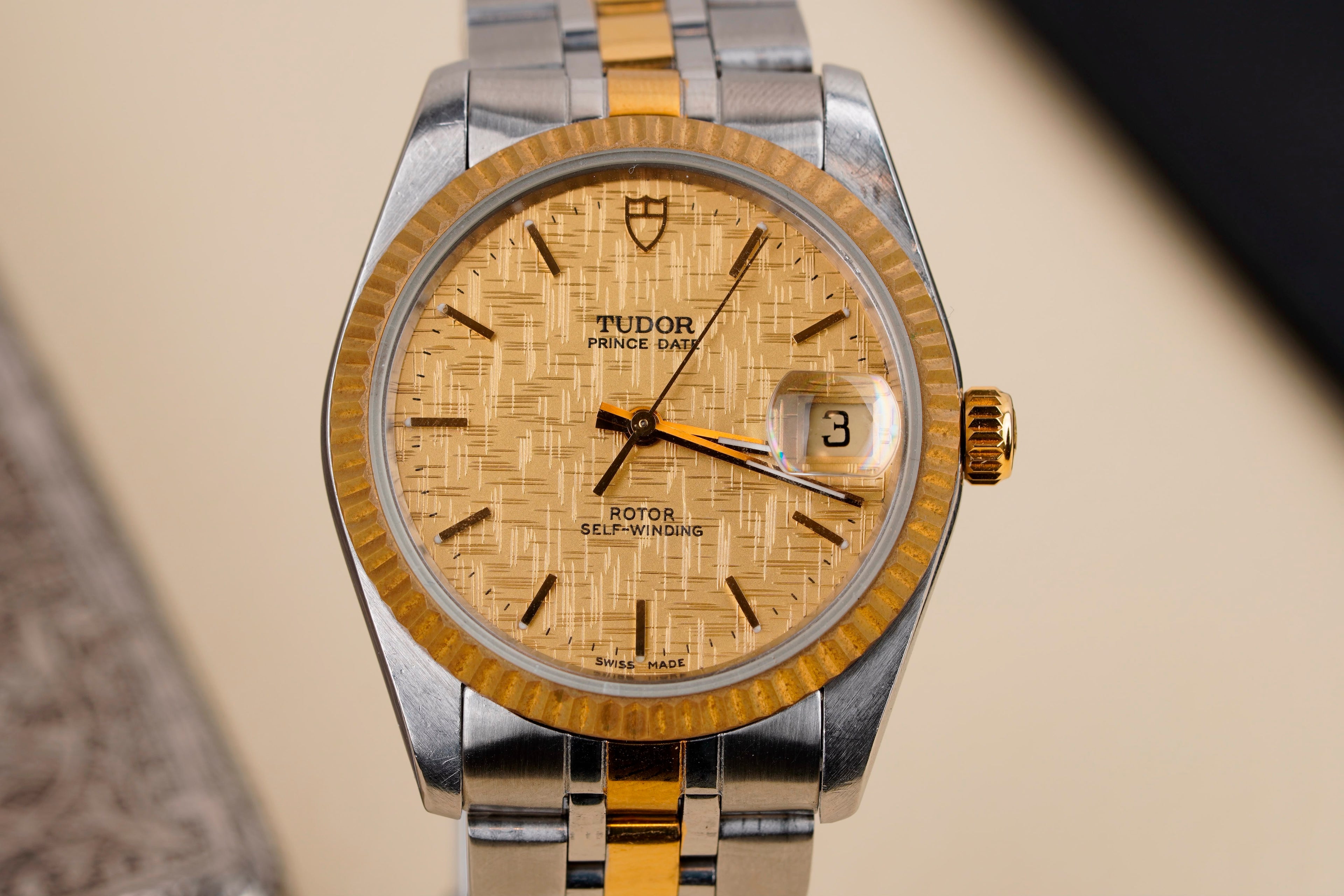 Tudor Prince Date – Linen Dial – Two-Tone – 34mm – Automatic