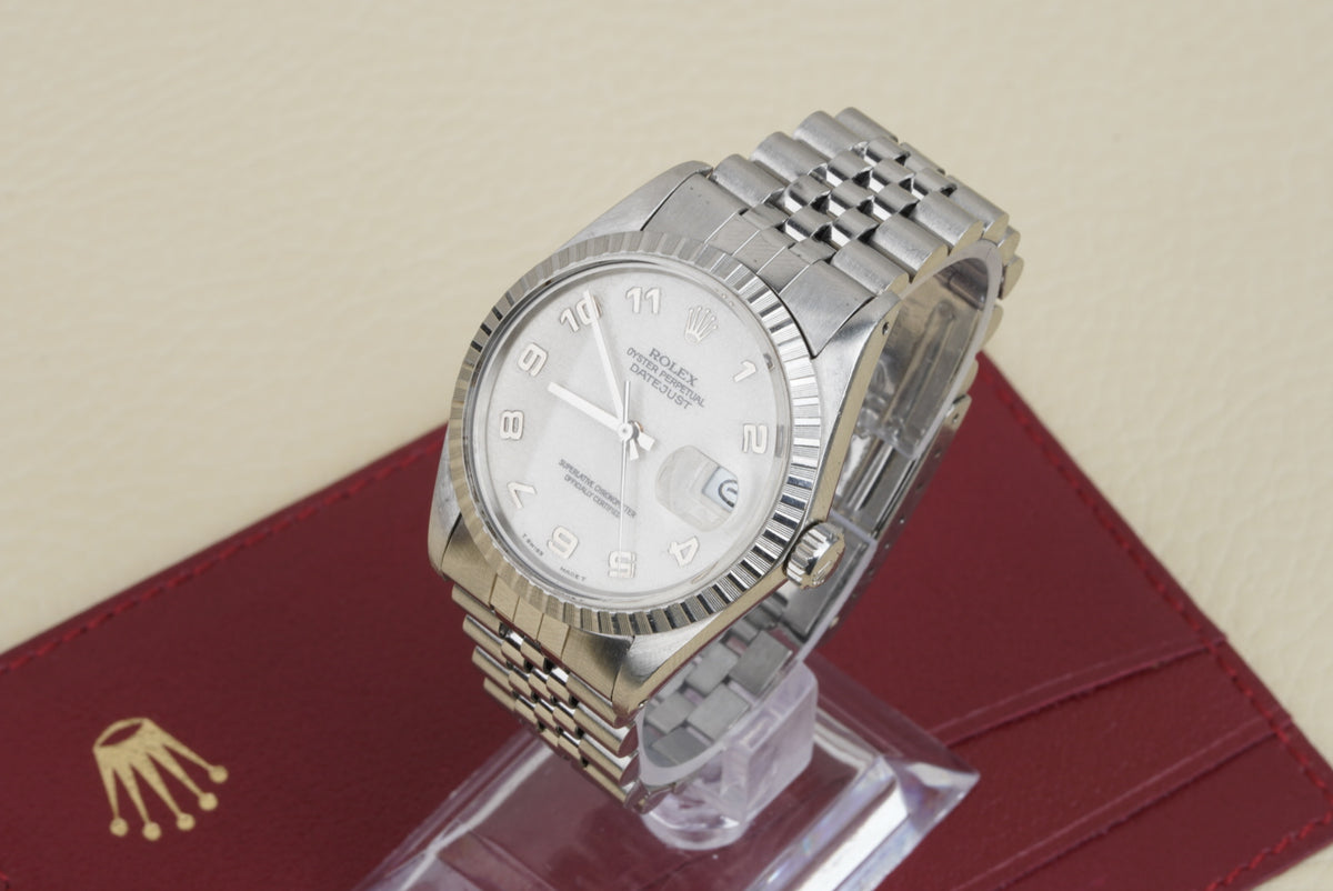 Rolex Datejust 36 Ref. 16030 – Silver Jubilee Arabic Dial