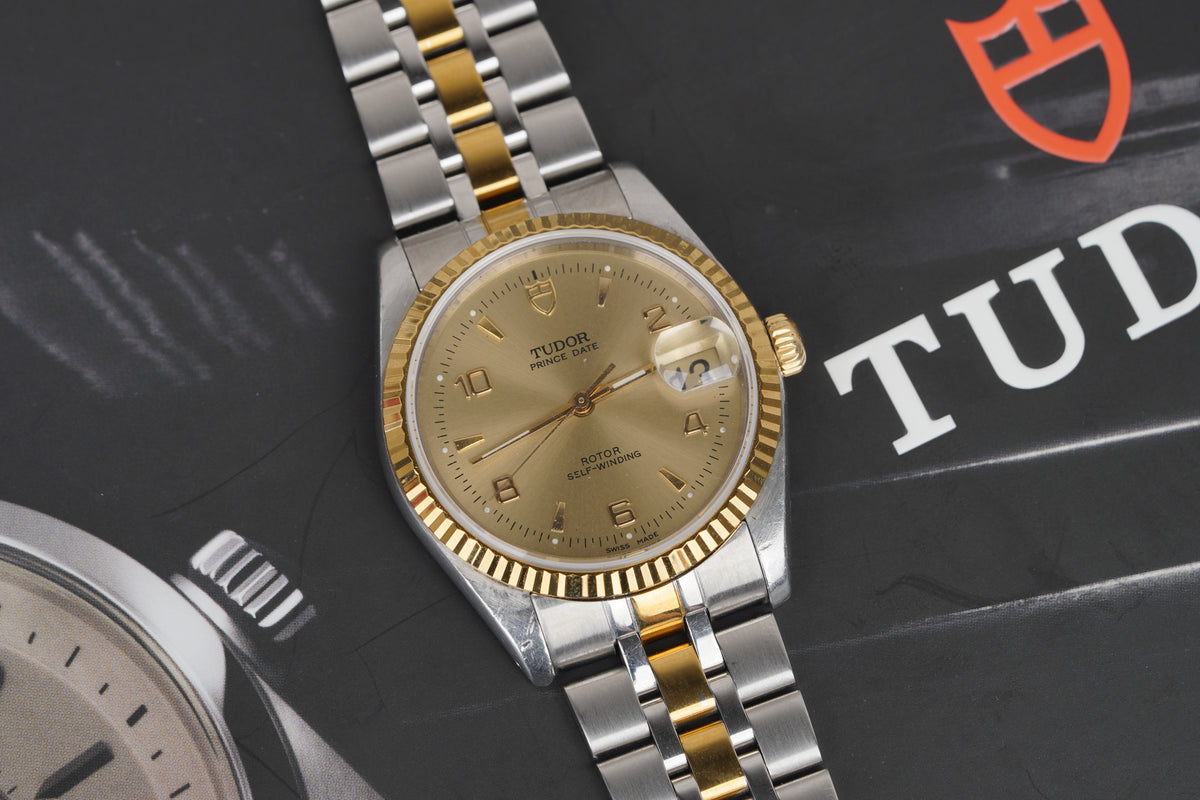 Tudor Prince Date Ref. 74033 – 34mm – Two-Tone – Champagne Dial
