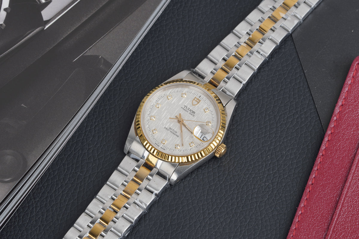 Tudor Prince Date Automatic – Diamond Dial – Two-Tone Aftermarket Configuration
