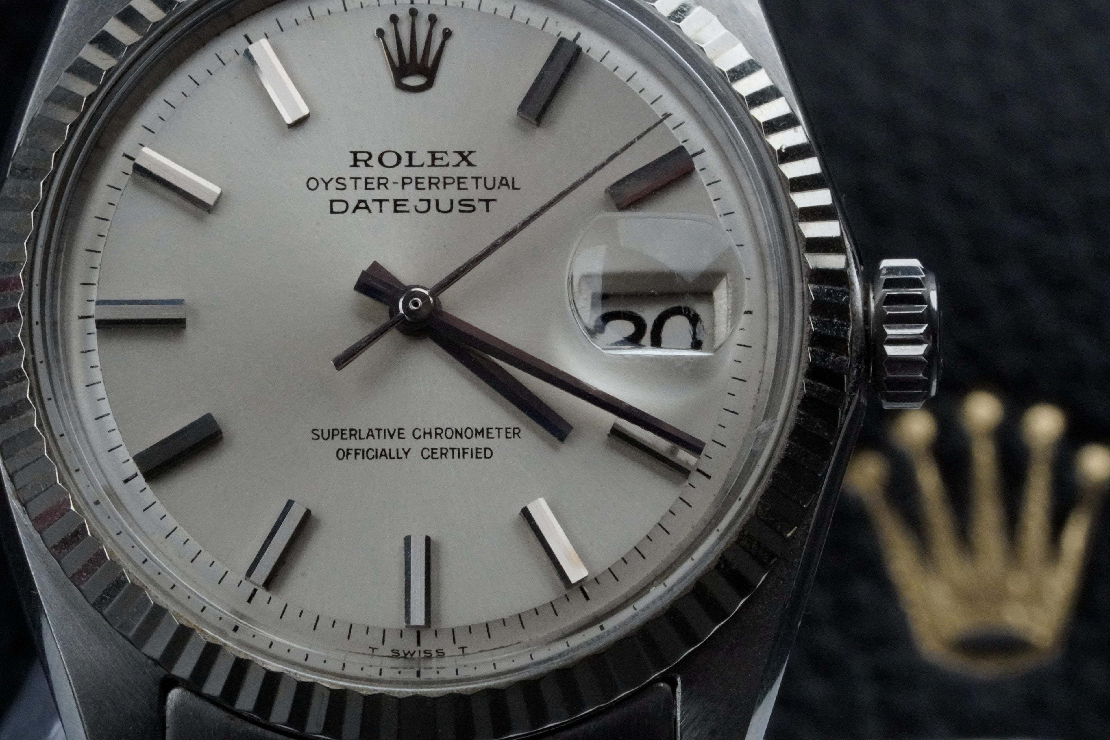 Rolex Datejust 1601 | 1968 | White Gold Bezel | Original Jubilee Bracelet