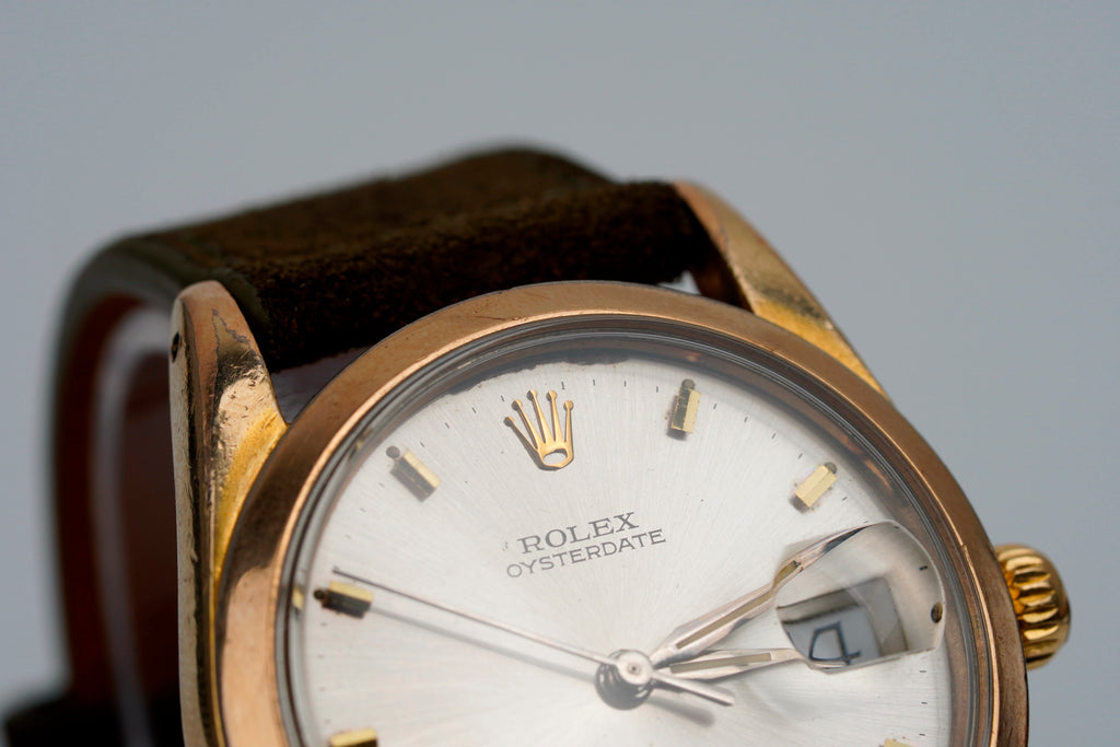 Rolex Oysterdate Precision 34mm | Gold Plated | Silver Sunburst Dial