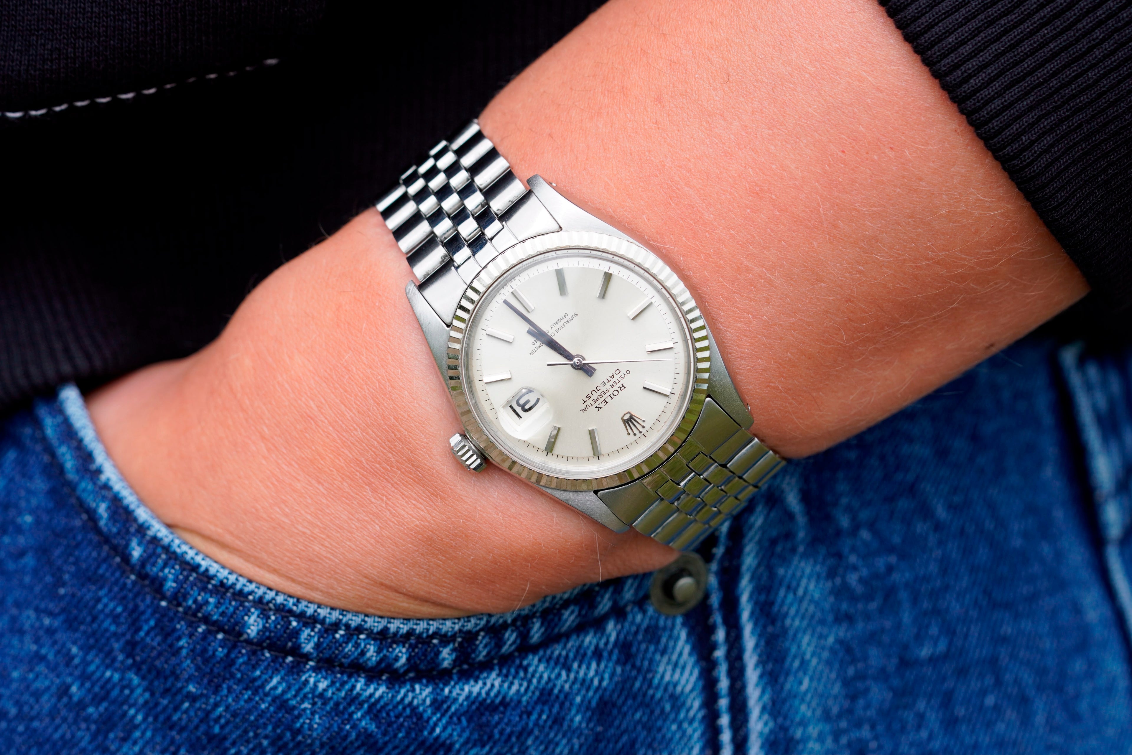 Rolex Datejust 1601 | 1968 | White Gold Bezel | Original Jubilee Bracelet