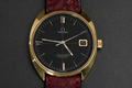 Vintage Omega Seamaster Cosmic Black Dial Gold Plated Manual Wind Watch