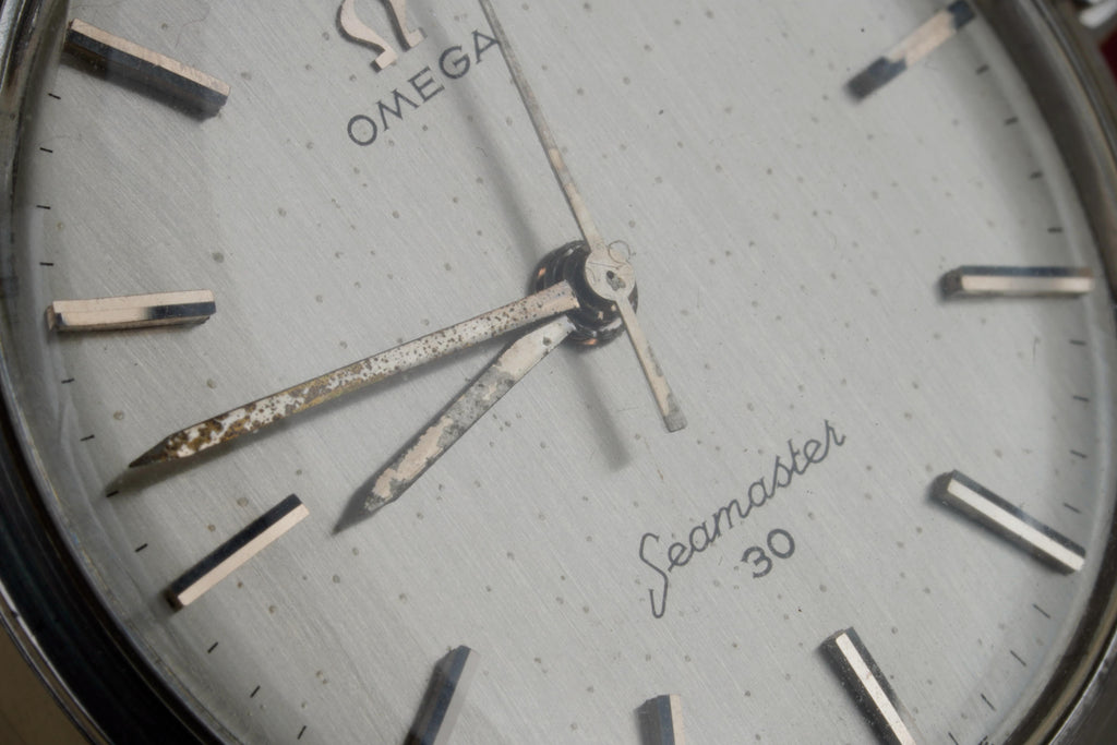 Vintage Omega Seamaster 30 Ref. 135.003 – Silver Dial, Calibre 286 & Beads of Rice Bracelet