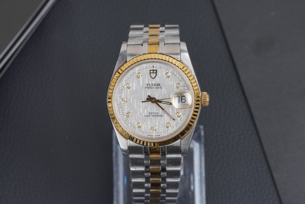 Tudor Prince Date Automatic – Diamond Dial – Two-Tone Aftermarket Configuration