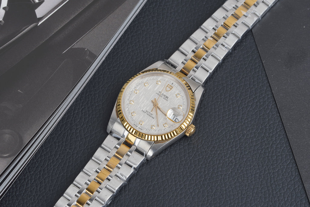 Tudor Prince Date Automatic – Diamond Dial – Two-Tone Aftermarket Configuration