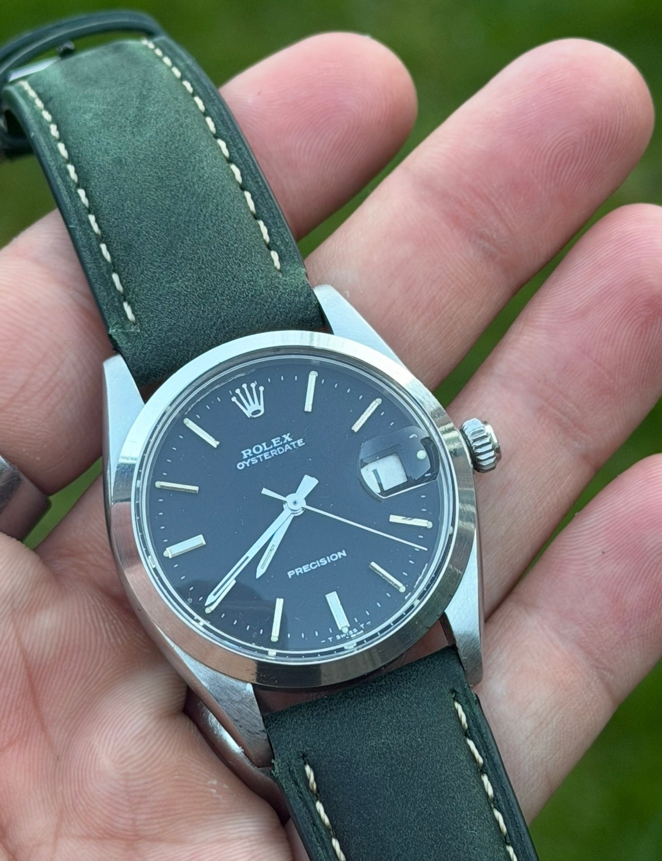 Rolex Oysterdate Precision | Black Dial | 34mm | Manual Wind |